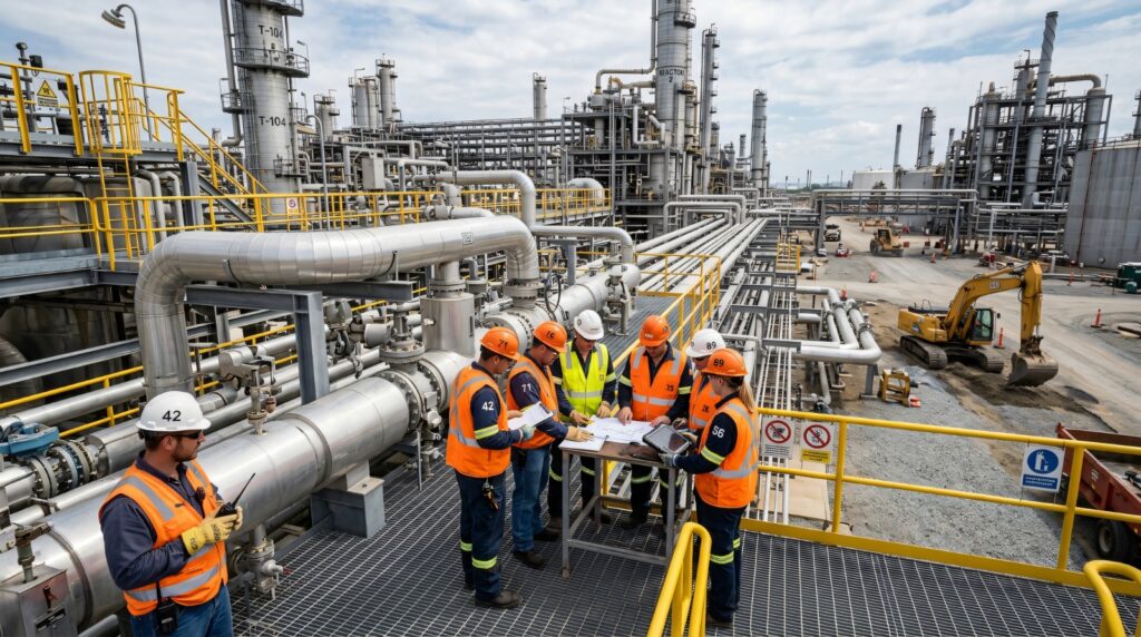 Engineering design consultant in India reviewing chemical plant expansion